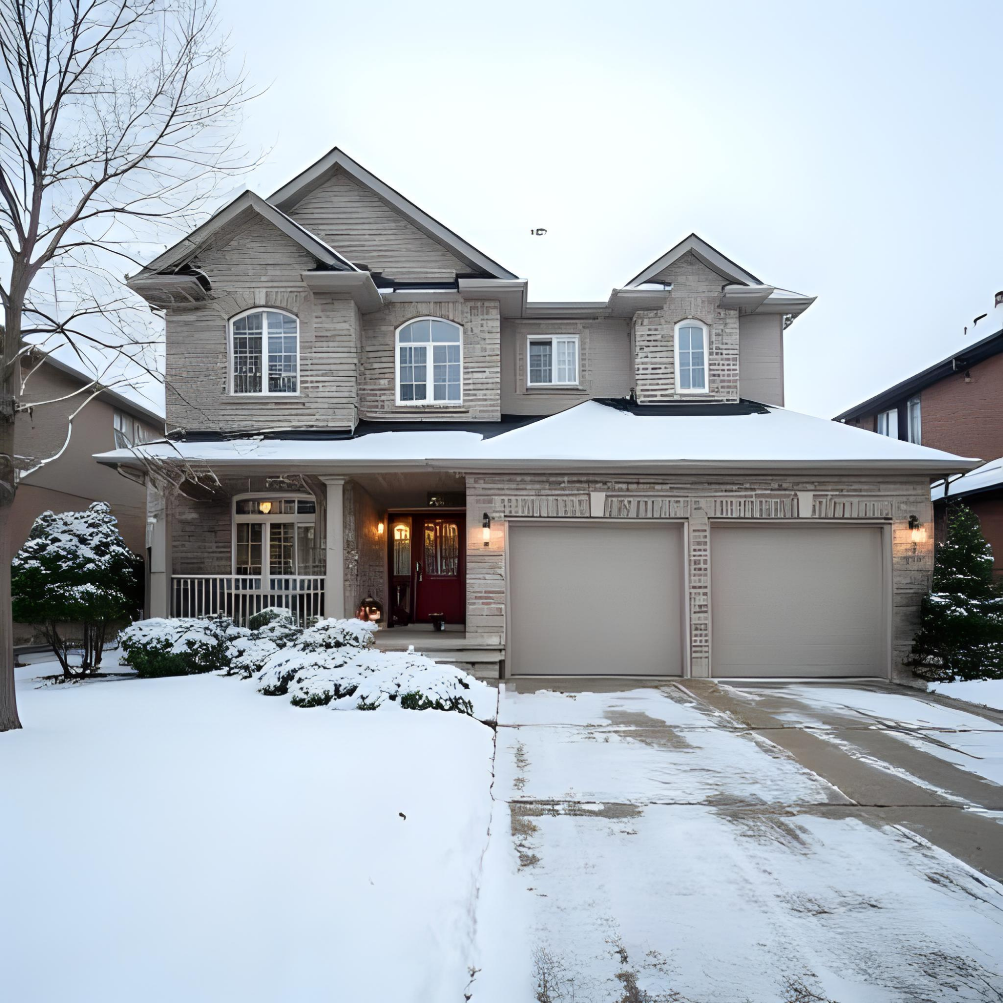 Double-car garage / Small Backyard